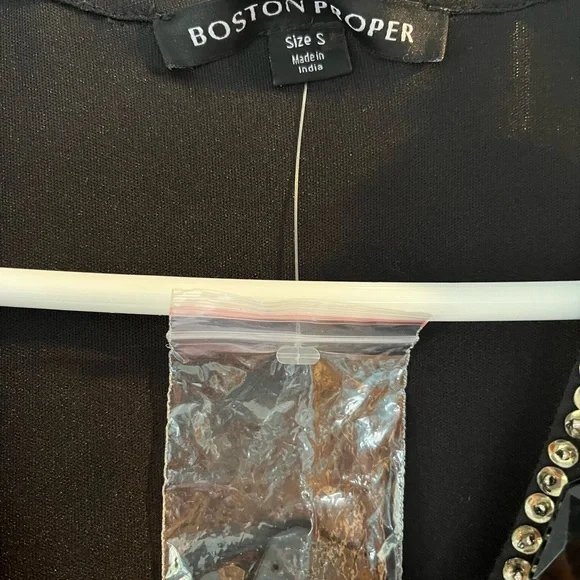 NWT Boston Proper Black Lace Dress - Picture 4 of 6